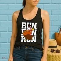 Turkey Run Costume Thanksgiving Running Turkey Trot Women's Tank Top thumb 2