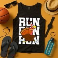 Turkey Run Costume Thanksgiving Running Turkey Trot Tank Top thumb 4