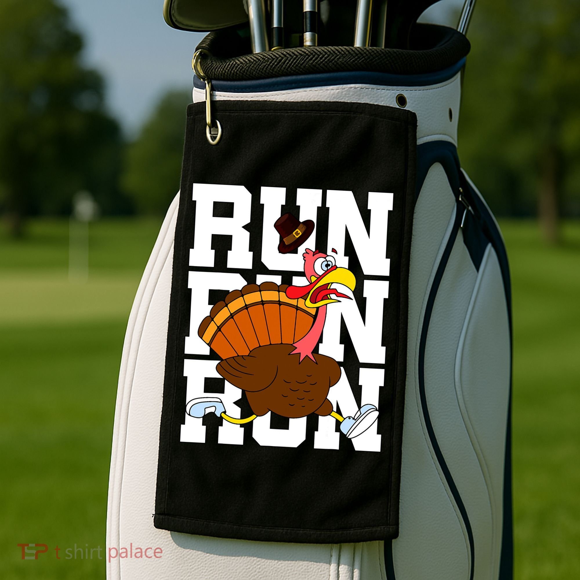 Turkey Run Costume Thanksgiving Running Turkey Trot Golf Towel