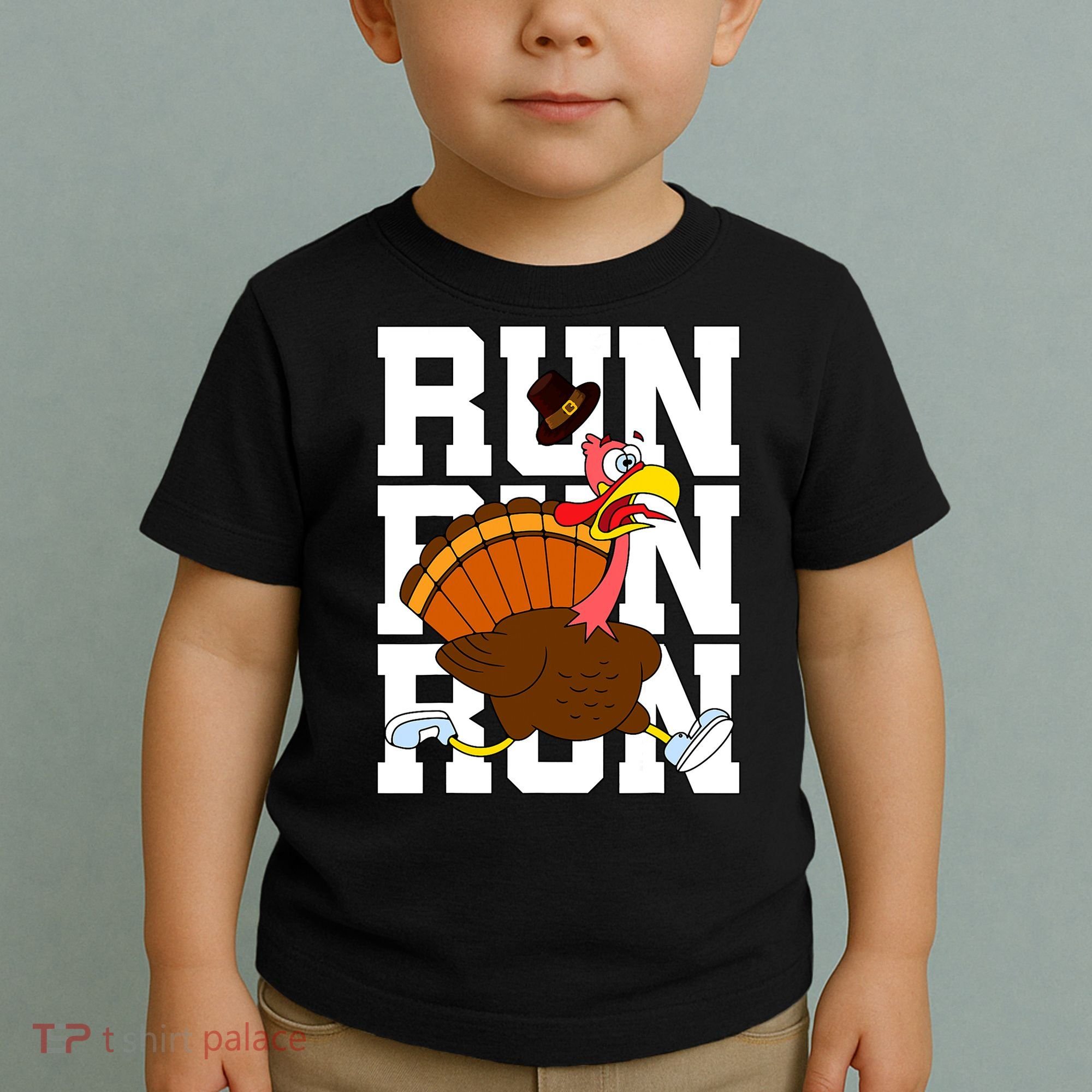 Turkey Run Costume Thanksgiving Running Turkey Trot Toddler T-Shirt