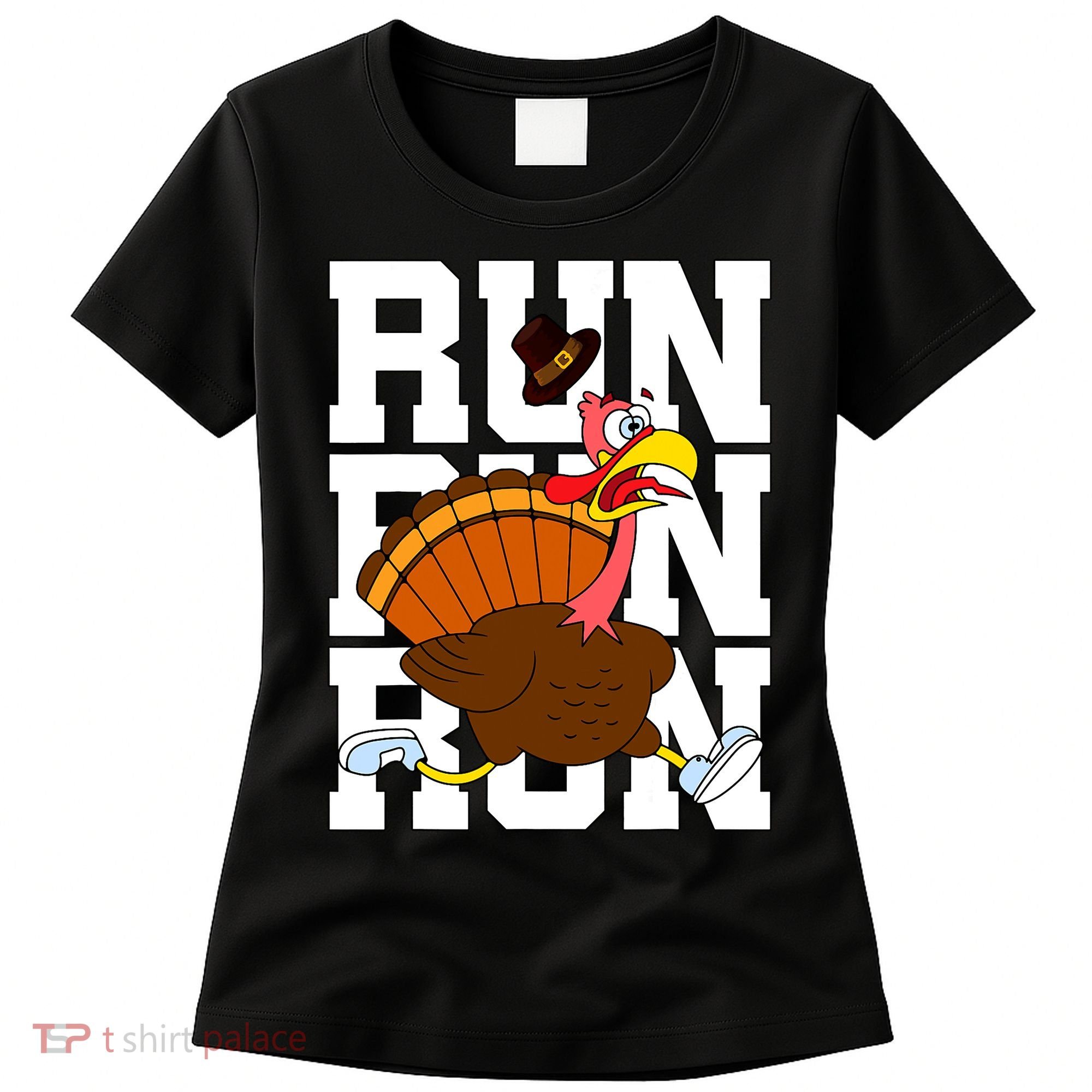 Turkey Run Costume Thanksgiving Running Turkey Trot Women's T-Shirt