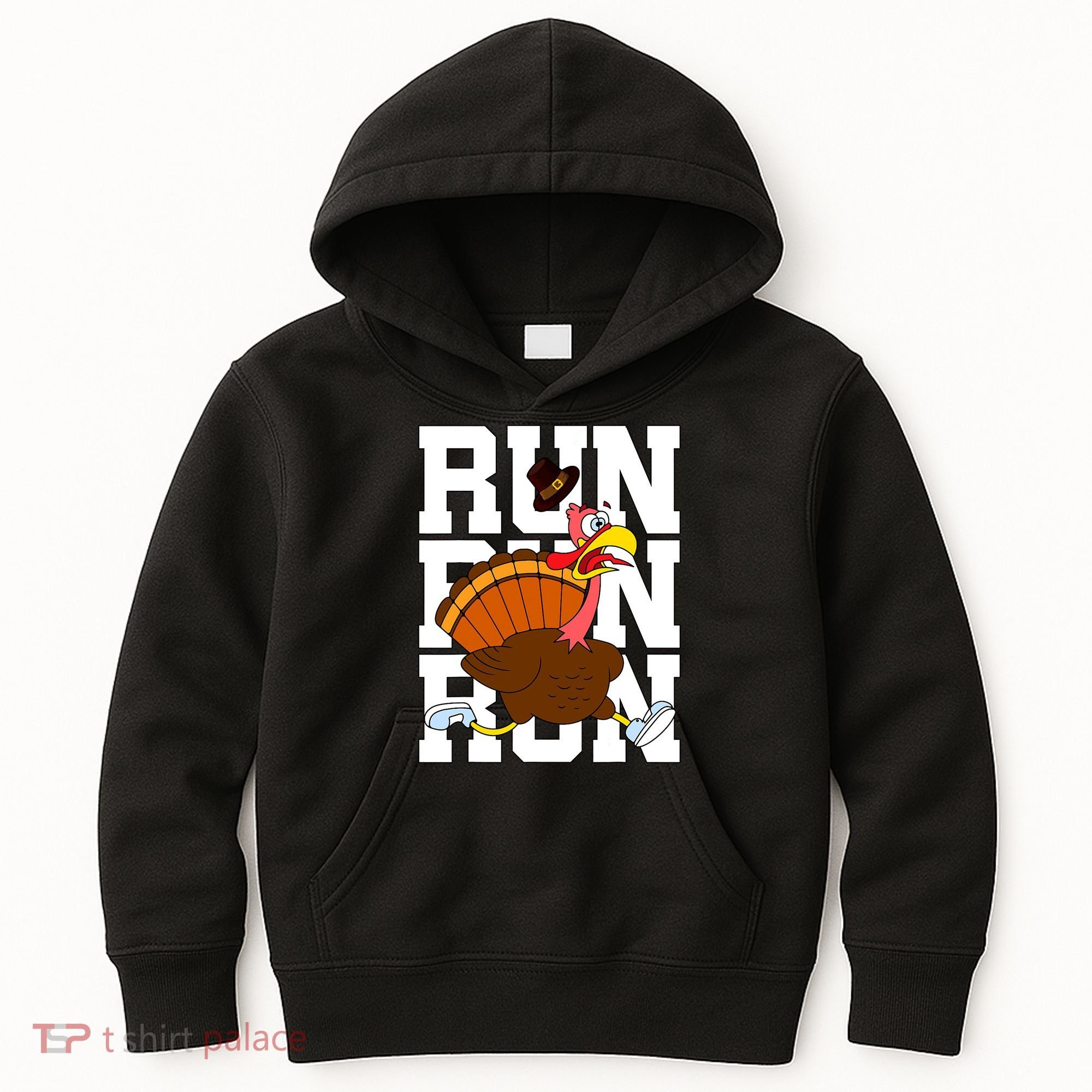 Turkey Run Costume Thanksgiving Running Turkey Trot Kids Hoodie