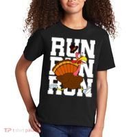 Turkey Run Costume Thanksgiving Running Turkey Trot Kids T-Shirt thumb 2