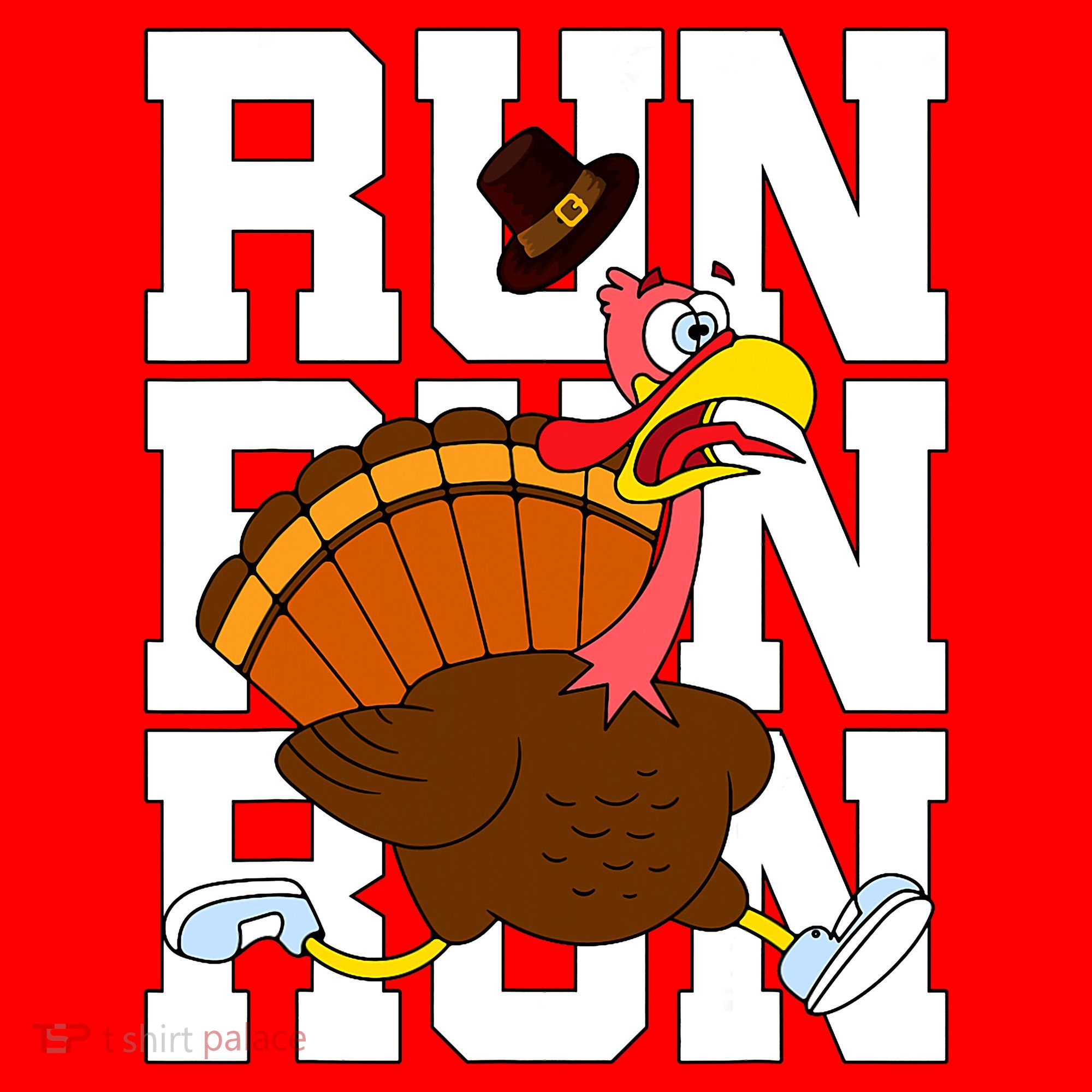 Turkey Run Costume Thanksgiving Running Turkey Trot Santa Hat