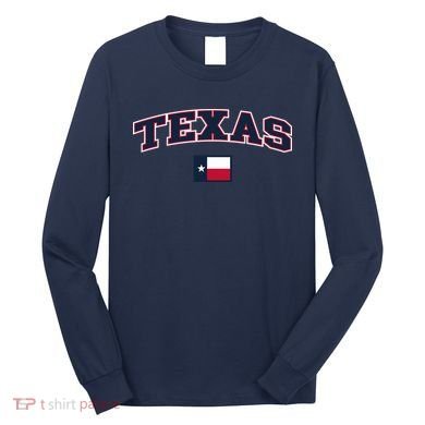 Texas Retro Design Long Sleeve Shirt