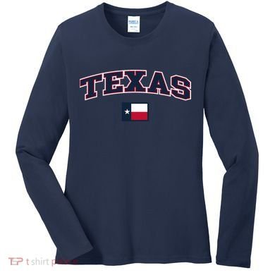 Texas Retro Design Women's Long Sleeve Shirt