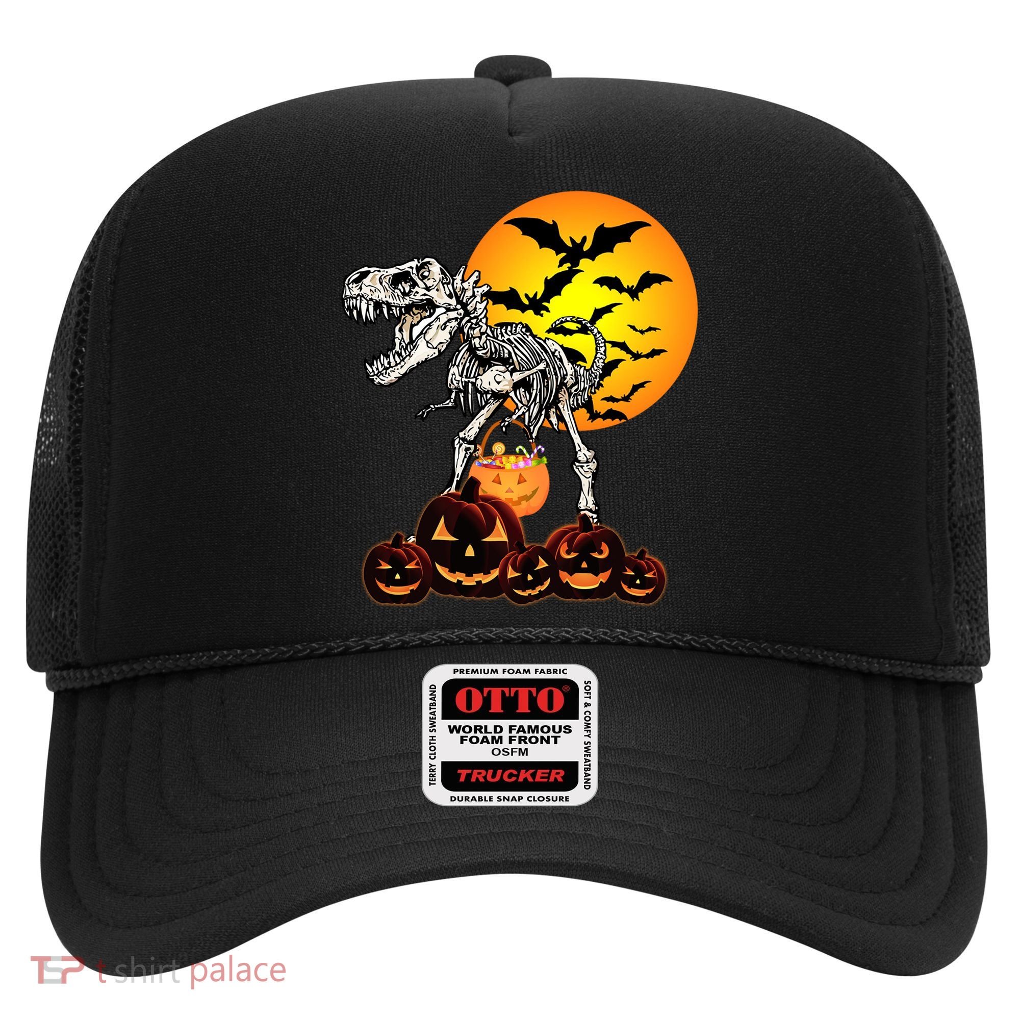 T Rex Dinosaur Skeleton Scary Halloween Pumpkin Gift Hat