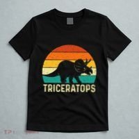 Triceratops Retro Dinosaur Lover Paleontologist T-Shirt thumb 5