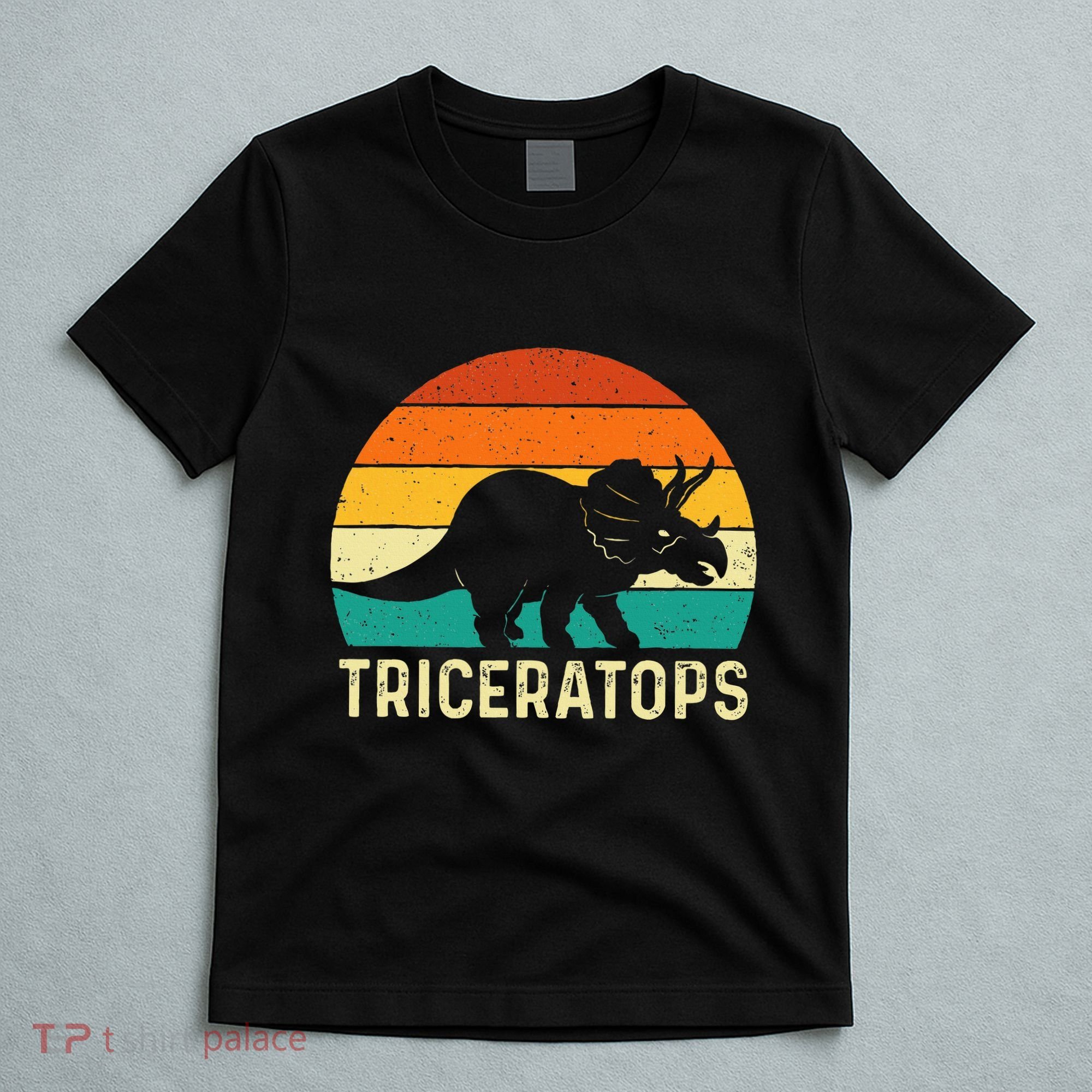 Triceratops Retro Dinosaur Lover Paleontologist T-Shirt