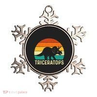 Triceratops Retro Dinosaur Lover Paleontologist Ornament thumb 0
