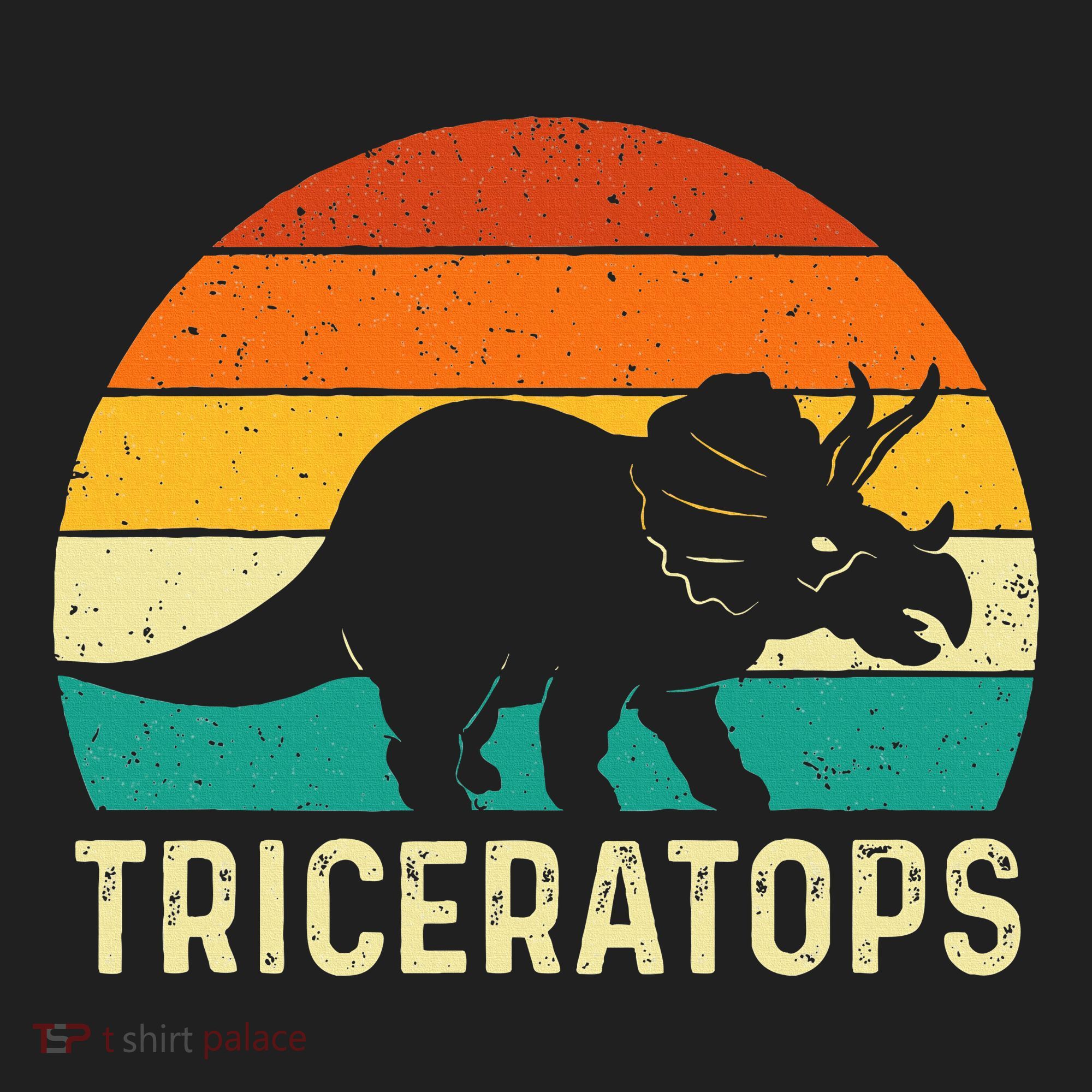 Triceratops Retro Dinosaur Lover Paleontologist Hat