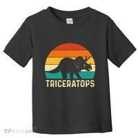 Triceratops Retro Dinosaur Lover Paleontologist Toddler T-Shirt thumb 0