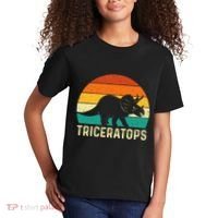 Triceratops Retro Dinosaur Lover Paleontologist Kids T-Shirt thumb 2