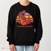 Three Rex Dinosaur Birthday Women's Sweatshirt thumb 0