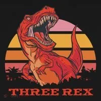 Three Rex Dinosaur Birthday Doggie Tank thumb 4