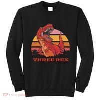 Three Rex Dinosaur Birthday Sweatshirt thumb 0