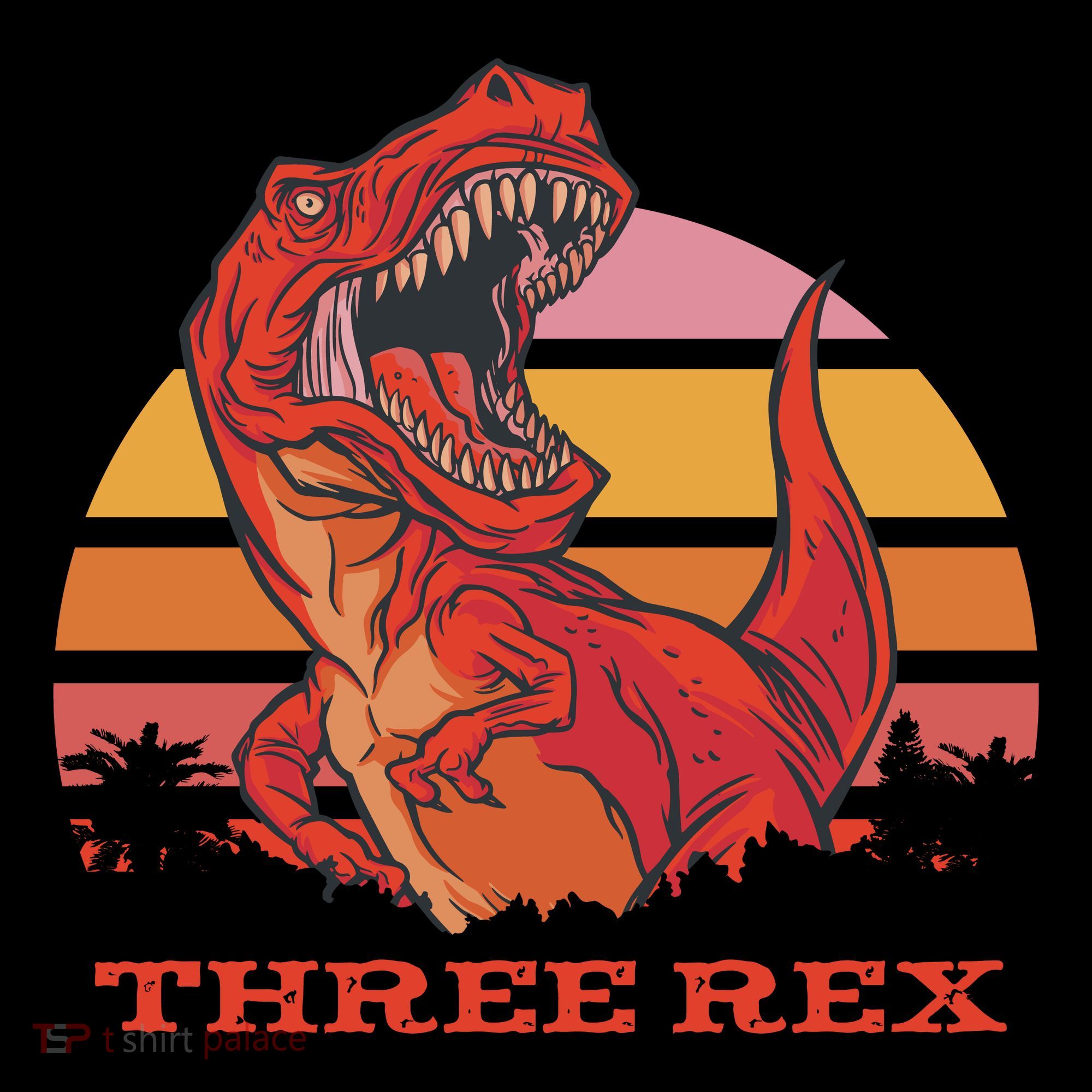 Three Rex Dinosaur Birthday Bucket Hat