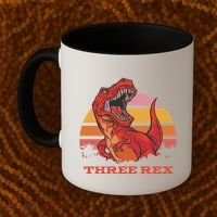 Three Rex Dinosaur Birthday Coffee Mug thumb 2