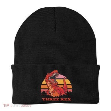 Three Rex Dinosaur Birthday Beanie