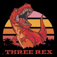 Three Rex Dinosaur Birthday Women's Tank Top thumb 5