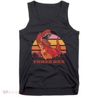 Three Rex Dinosaur Birthday Tank Top thumb 0