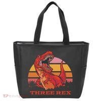 Three Rex Dinosaur Birthday Tote Bag thumb 0