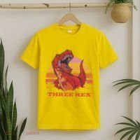 Three Rex Dinosaur Birthday T-Shirt thumb 2