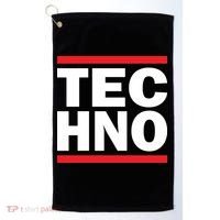 Techno Rave DJ Raver Outfit Festival Rave Wear Golf Towel thumb 0