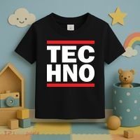 Techno Rave DJ Raver Outfit Festival Rave Wear Toddler T-Shirt thumb 3