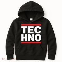 Techno Rave DJ Raver Outfit Festival Rave Wear Kids Hoodie thumb 0