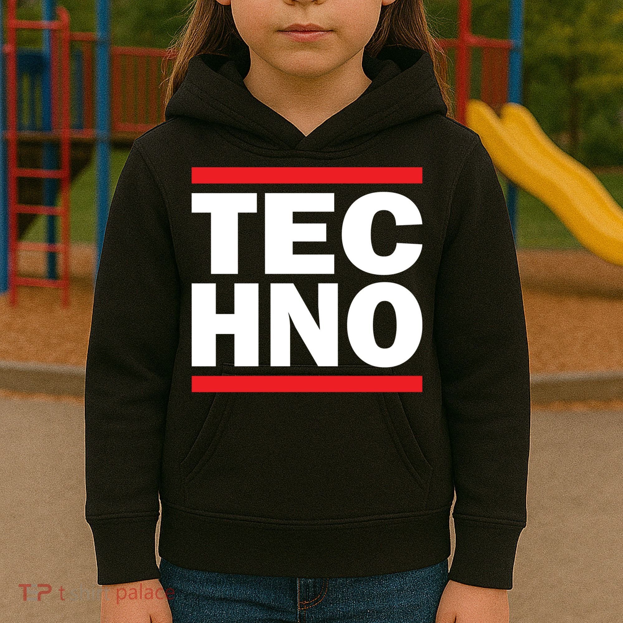 Techno Rave DJ Raver Outfit Festival Rave Wear Kids Hoodie