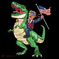 T Rex Dinosaur With Trump Gift American Flag For Patriot Gift Coffee Mug thumb 5