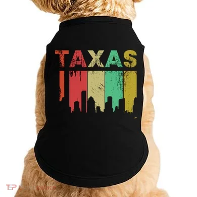 Texas Retro Drip Logo Doggie Tank