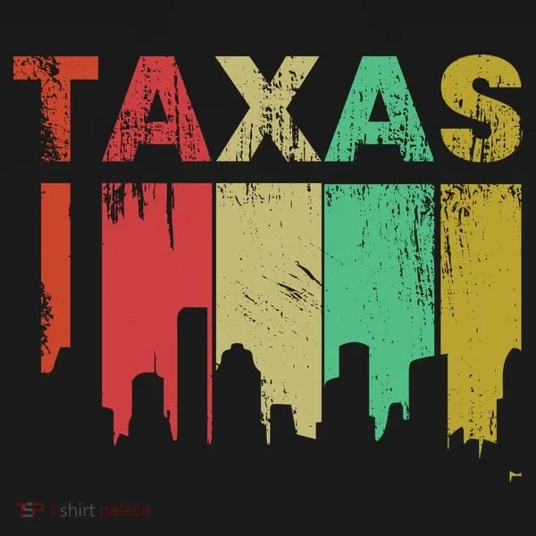 Texas Retro Drip Logo Doggie Tank
