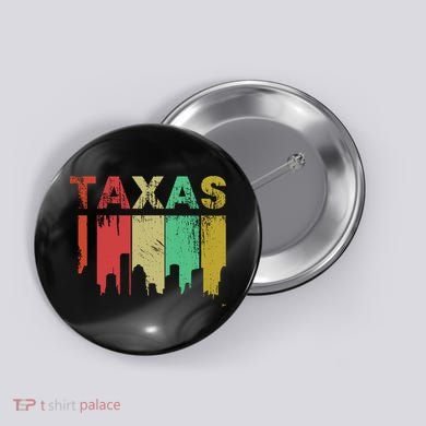 Texas Retro Drip Logo Button