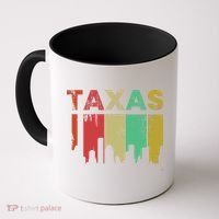 Texas Retro Drip Logo Coffee Mug thumb 0