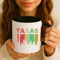 Texas Retro Drip Logo Coffee Mug thumb 3