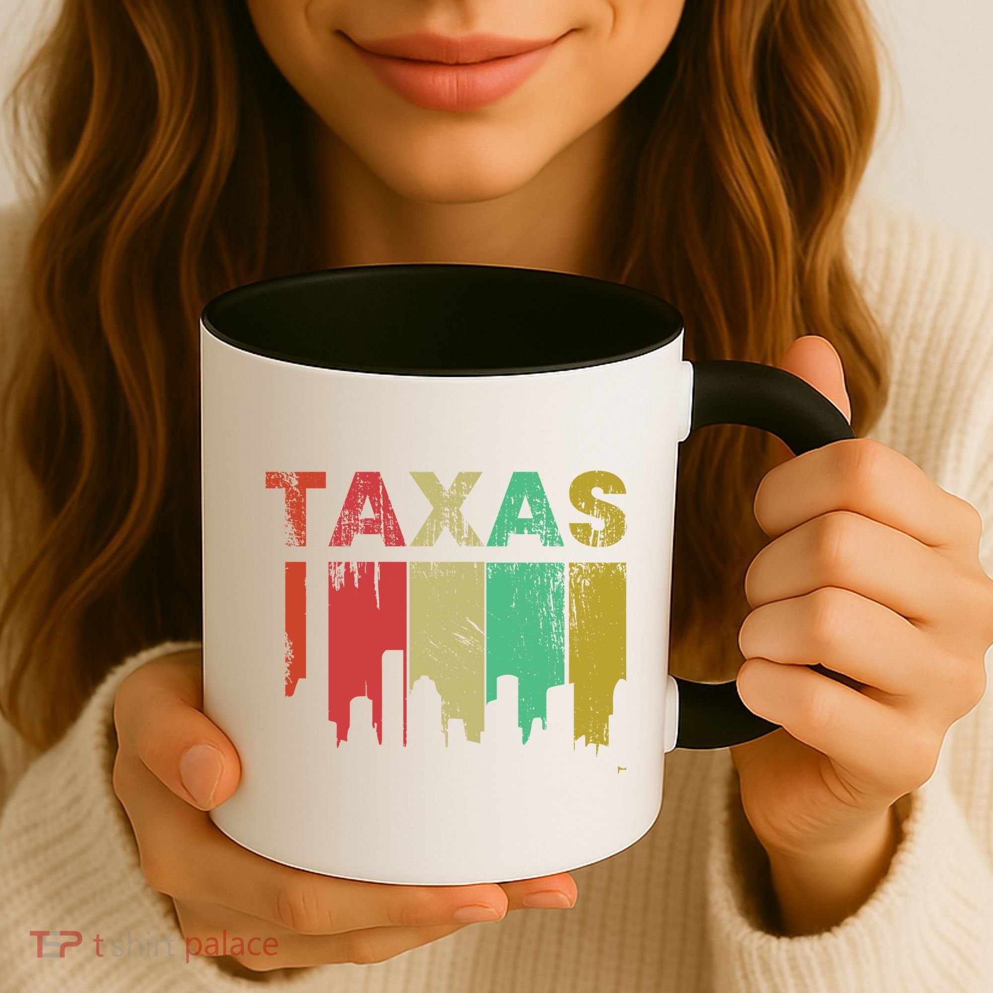Texas Retro Drip Logo Coffee Mug