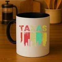 Texas Retro Drip Logo Coffee Mug thumb 4