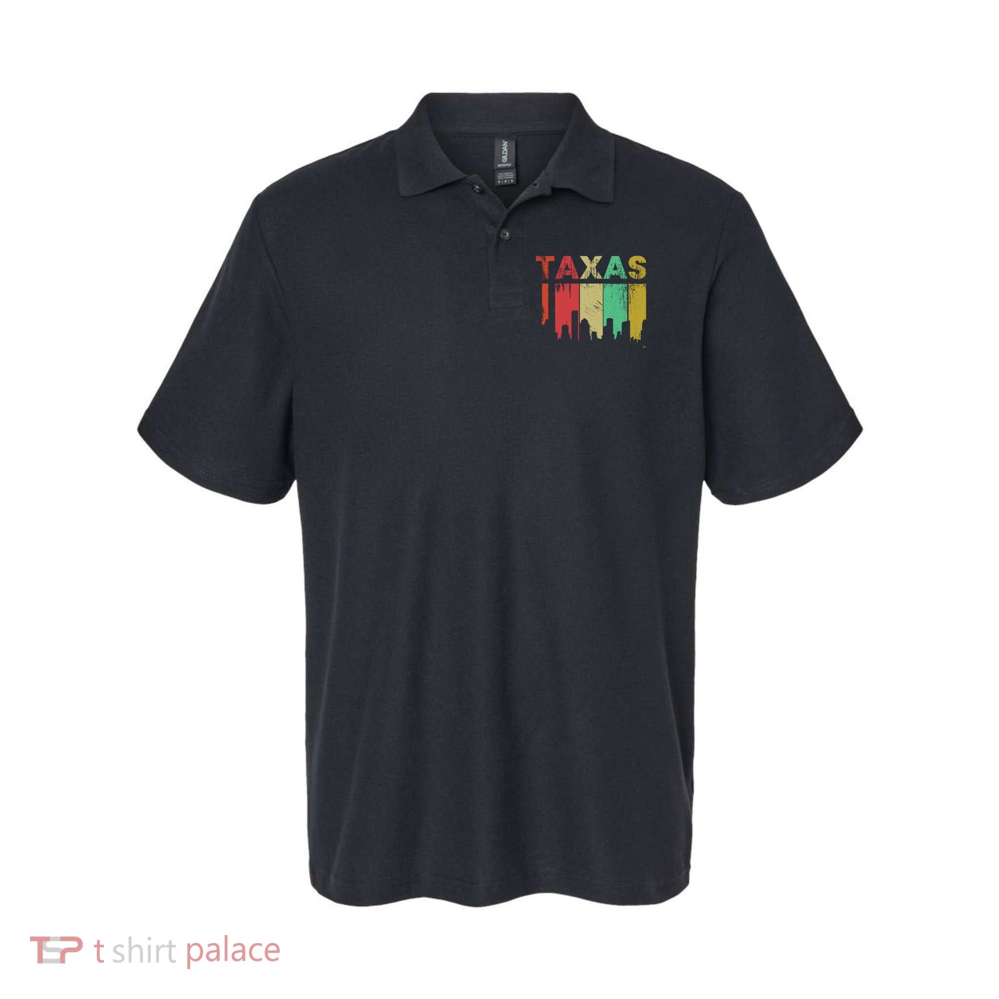 Texas Retro Drip Logo Polo