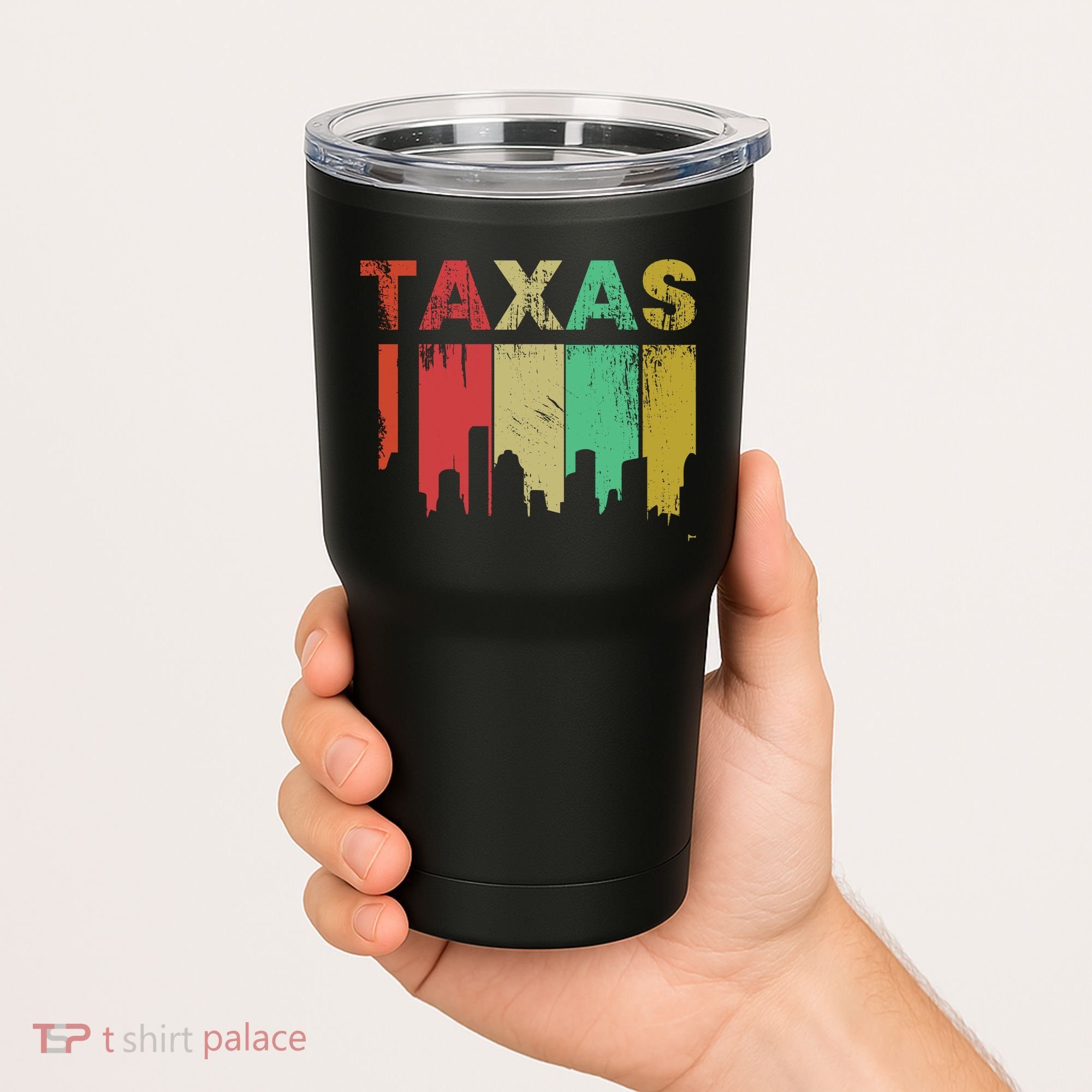 Texas Retro Drip Logo Tumbler