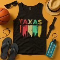 Texas Retro Drip Logo Tank Top thumb 4
