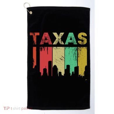 Texas Retro Drip Logo Golf Towel