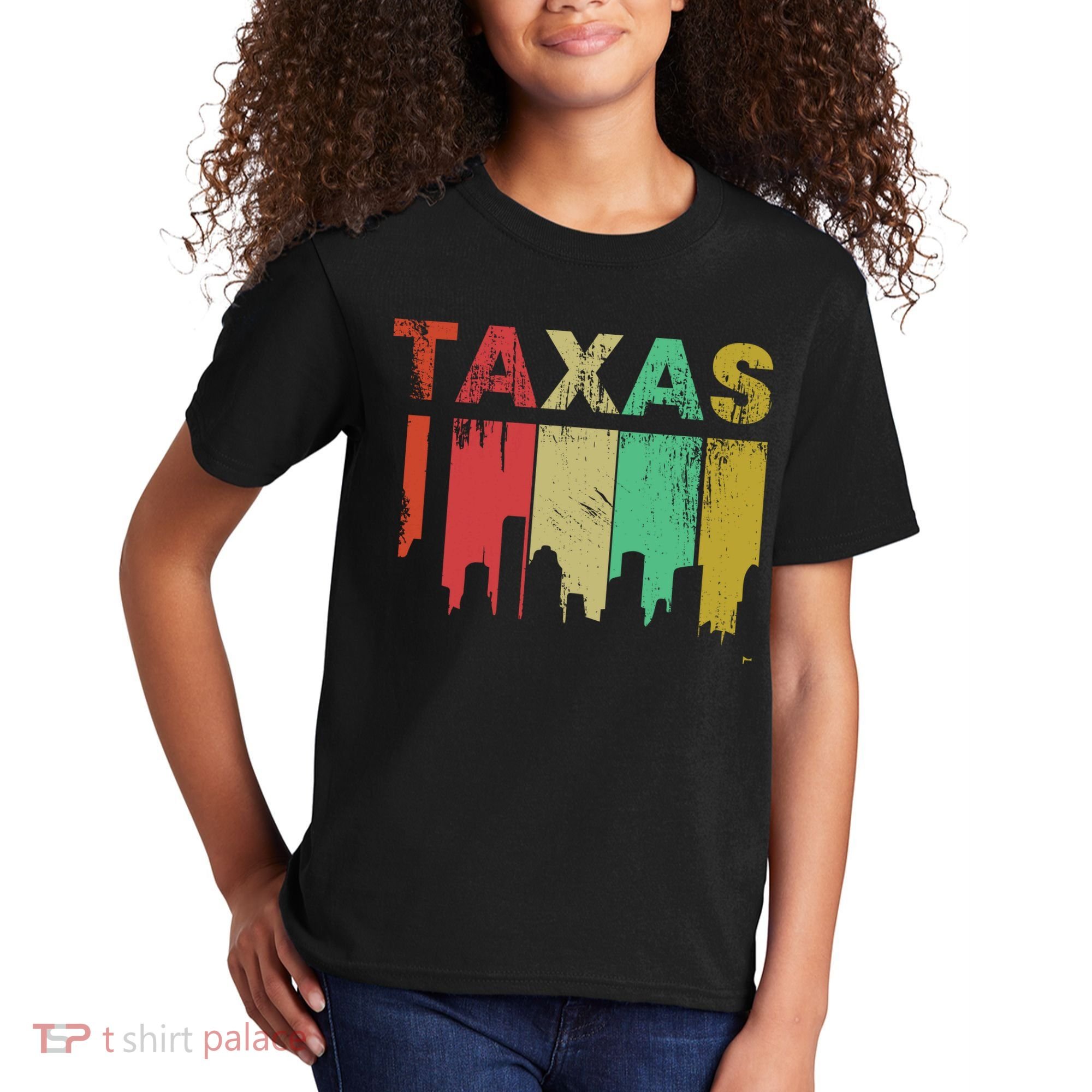 Texas Retro Drip Logo Kids T-Shirt