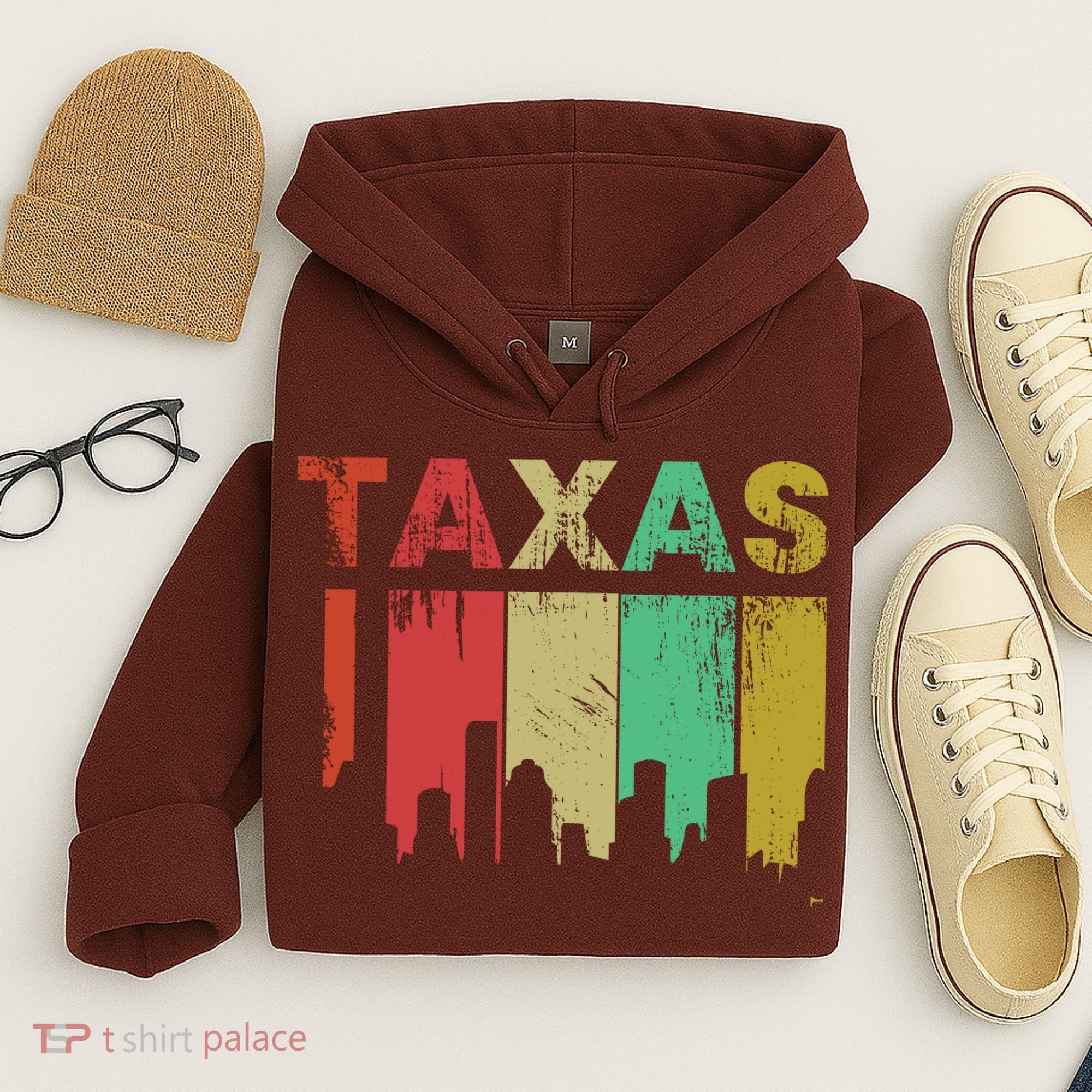 Texas Retro Drip Logo Hoodie