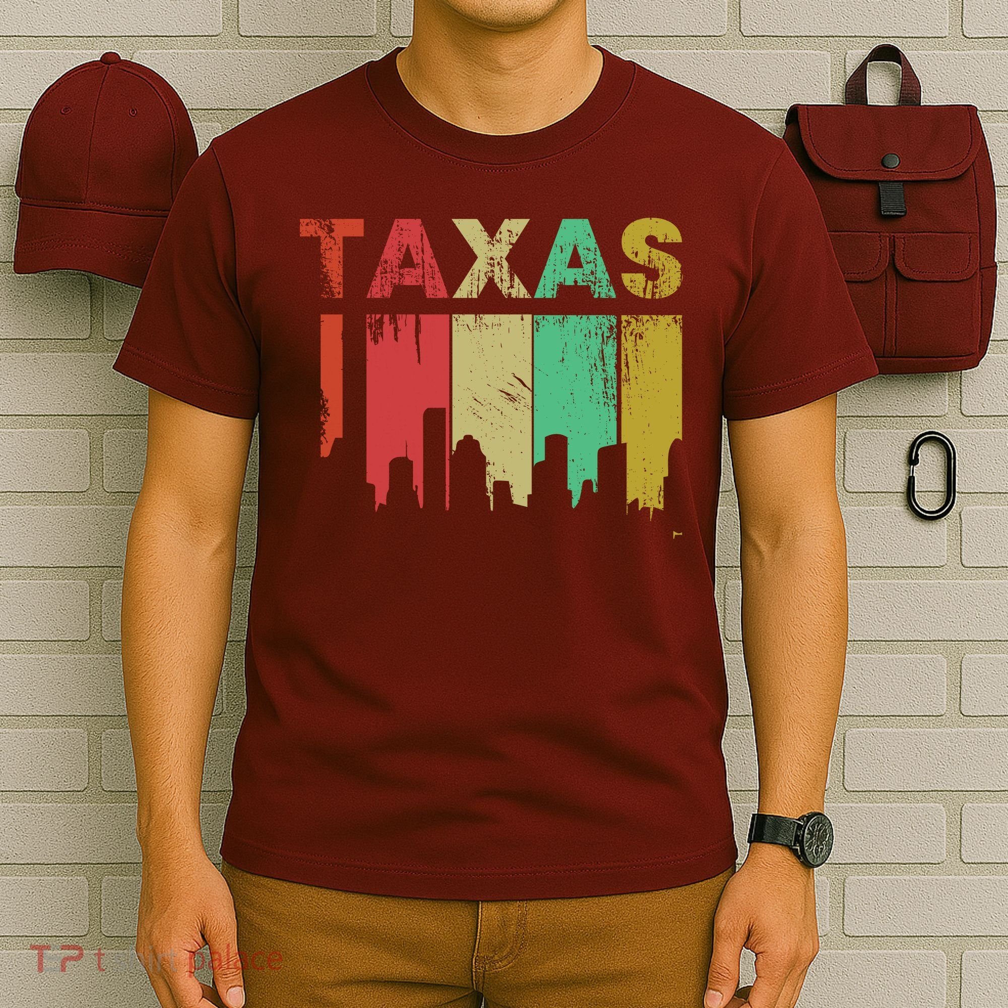 Texas Retro Drip Logo T-Shirt