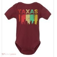 Texas Retro Drip Logo Baby Bodysuit thumb 0