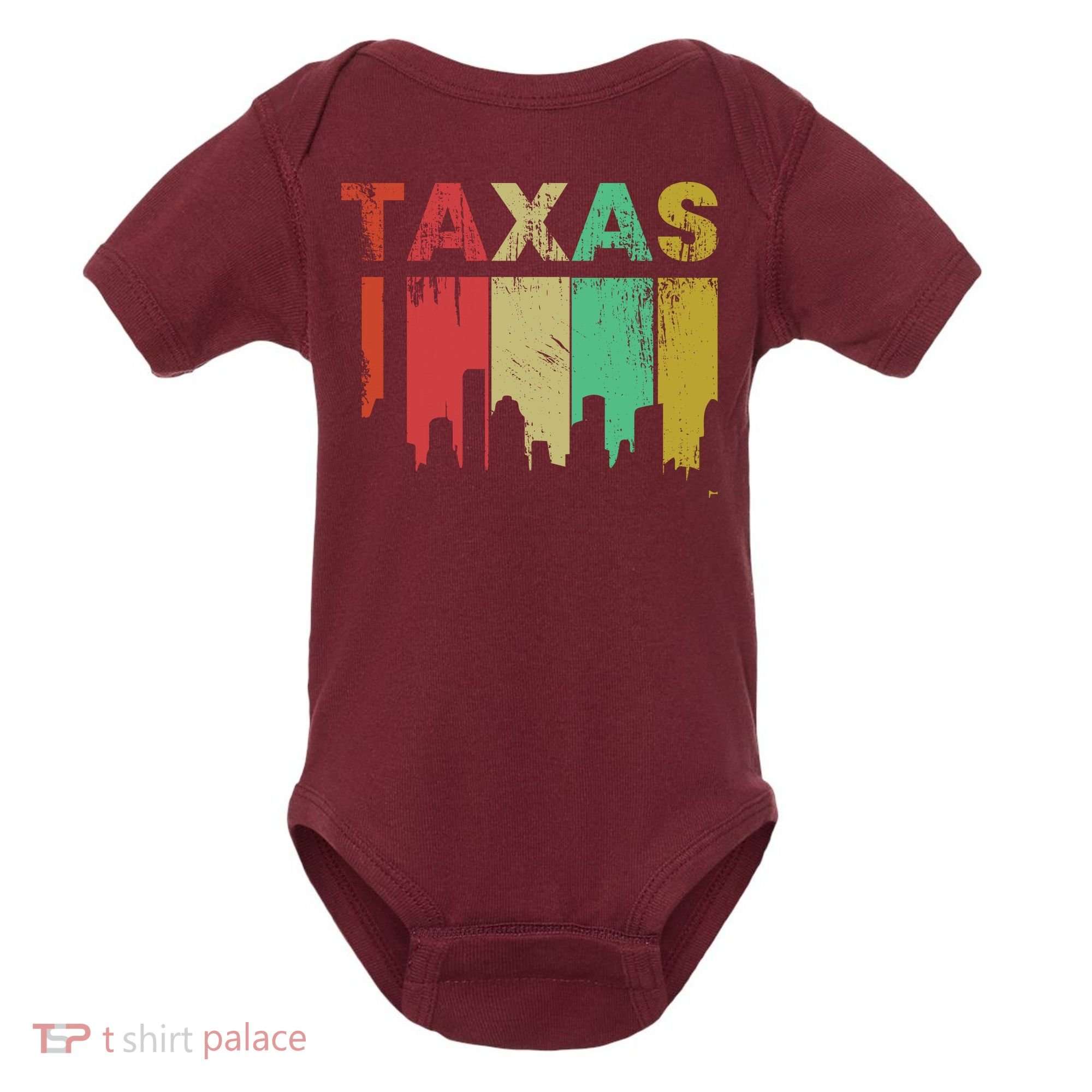 Texas Retro Drip Logo Baby Bodysuit