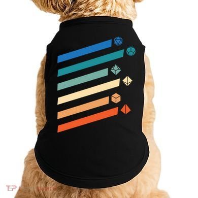 Tabletop RPG Dungeon Dice Retro Vintage D Dice Doggie Tank