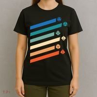 Tabletop RPG Dungeon Dice Retro Vintage D Dice T-Shirt thumb 4